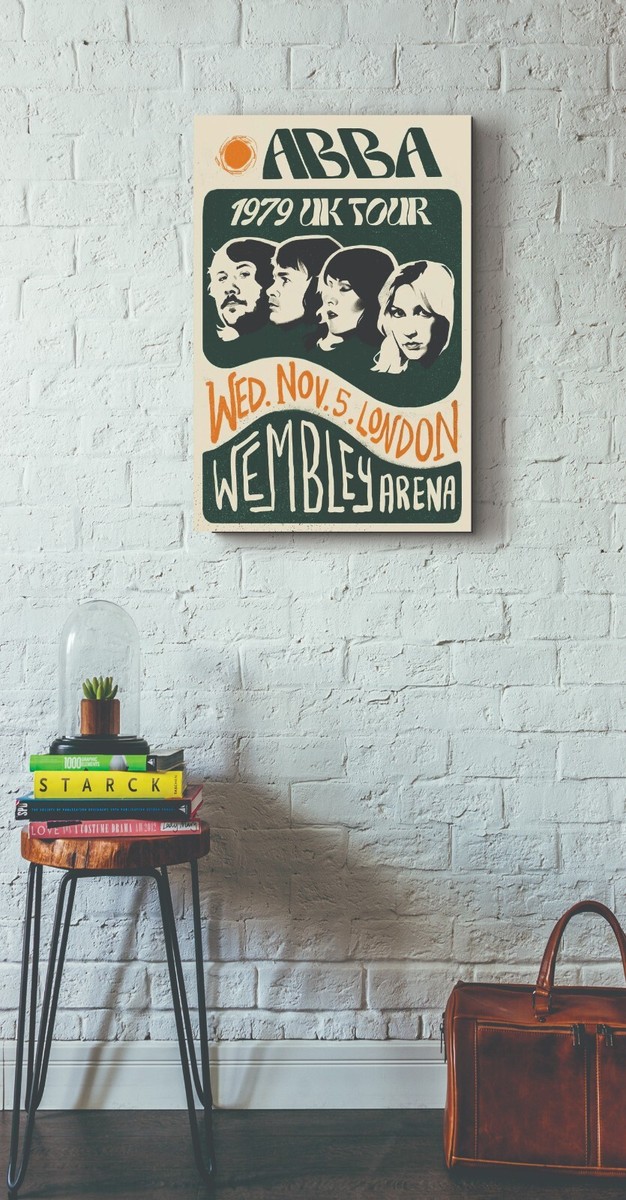 ABBA CONCERT POSTER QUALITY PHOTO PAPER/CANVAS R517 | eBay