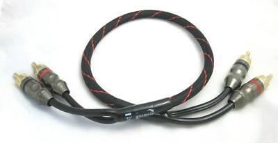 Dynavox Perfect Sound 1m RCA Cinchkabel Chinch Stecker 100cm Audio OFC