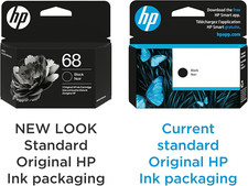 68 Black Ink Cartridge Works Envy 6100E, 6500E Series Eligible for Instan...