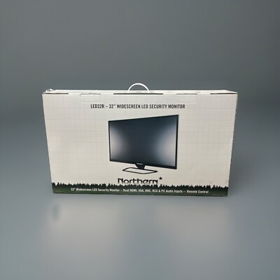 NORTHERN LED 32R Widescreen 32 “ Security Monitor Remote Control NEW ...