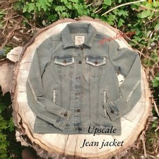 Jean Upcycled Jacket Nwt  Xs Handcrafted Western Style