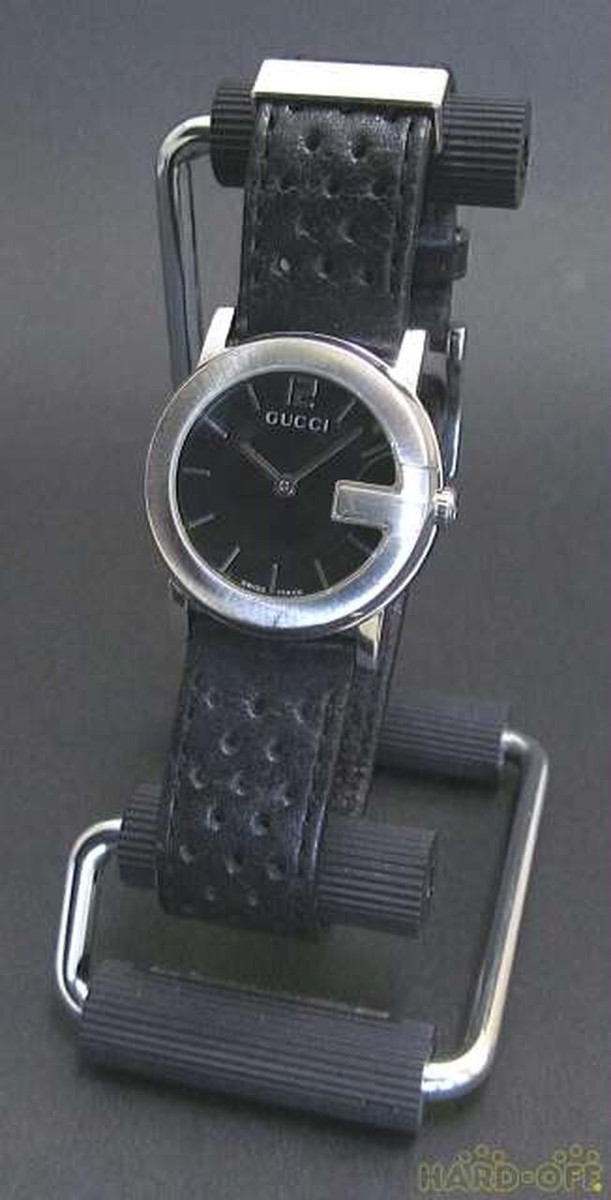 GUCCI 腕時計 101J GUCCI 101J Black Swiss Quartz Dial Date Vintage 36mm Round