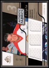 2008-09 SP Game Used Triple Authentic Fabrics Gold Richard Brodeur JERSEY 16/25