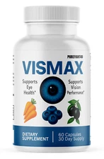VisMax Eye Vision Support for Overall Eye Health & Eyesight Supplement - 60 Caps