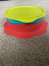 TUPPERWARE Kids Feeding Bowl 16oz Anti Slip With Lid  NEW