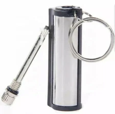 2) Pocket Keychain Camping Fire Starter Flint Tool Camp Starting Striker Survive