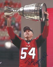 John Hufnagel Signed 8x10 Photo Grey Cup Calgary Stampeders Autographed COA