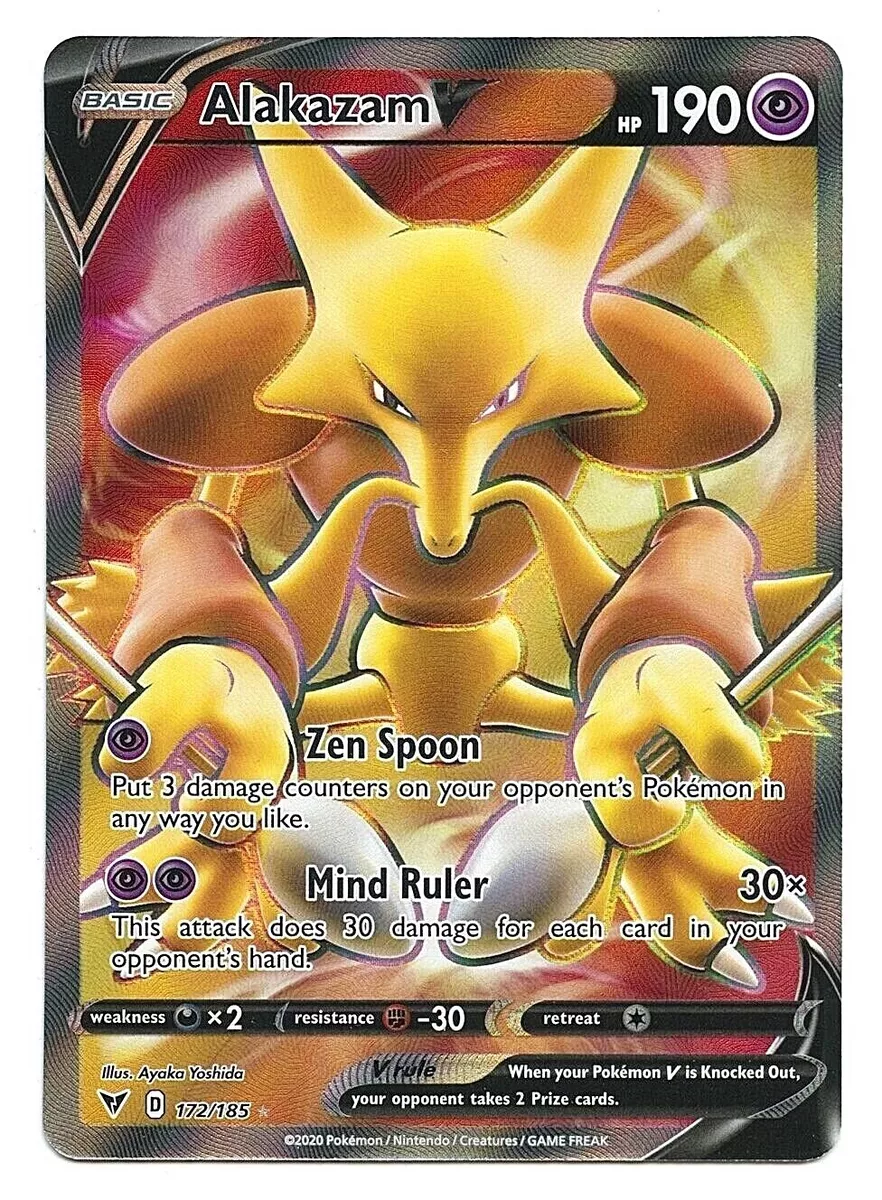 Alakazam V - 172/185 - Full Art Ultra Rare