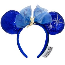 Disney Tinker Bell Blue Peter Pan's Flight Headband Disneyland Minnie Ears NWT