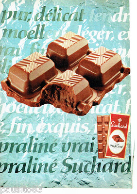 ADVERTISING ADVERTISING 096 1981 Suchard praline chocolate