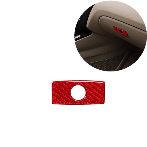 1pcs Rot Kohlefaser Griff des Handschuhfachs verkleidung Für BMW X3 F25 X4 F26