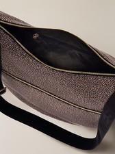Borsa a Tracolla Middle BORBONESE Luna Bag linea Eco Line in Nylon Clay