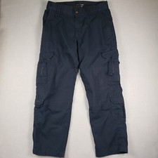 5.11 Tactical Cargo Blue Pants Rip Stop- Men  s Size 38x32 TAC-105C