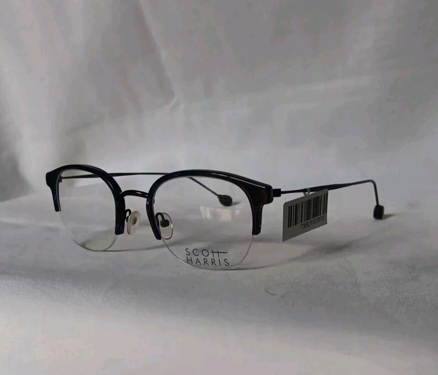 Scott Harris SH661 Eyeglass Frames 47□21-140 Purple Teal  display picture 1