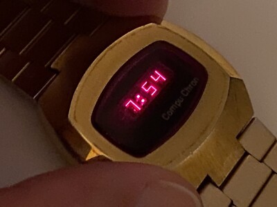 激レア◇中古動品◆コンピュクロン Compu Chron　LEDデジタル時計 compu chron led watch as is for parts or repair | eBay