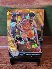 2021-22 Panini Prizm Draft Picks Variation Orange Ice Jaden Springer Rookie RC