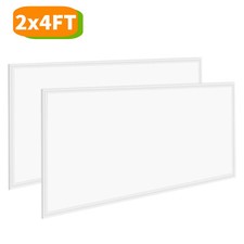 2x4/2x2FT LED Flat Panel Troffer Light,5000K Recessed Back-Lit Drop Ceiling Lamp