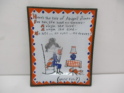 Vintage Houze Art 1960's Virgin Abigail Jones Dresser Dish Ashtray