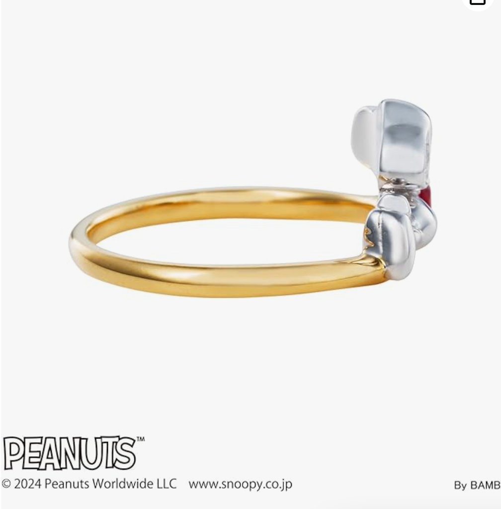 Peanuts Snoopy Woodstock Silver Ring PNT-R003 Original Box Japan