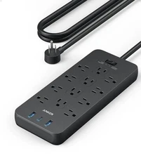 351 Power Strip, Surge Protector And Fast-Charging 12 AC Outlets