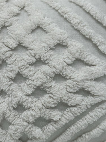 NEW Handmade Holiday Christmas Tree & Star Pillow Vtg English Quilt Chenille - Picture 8 of 8