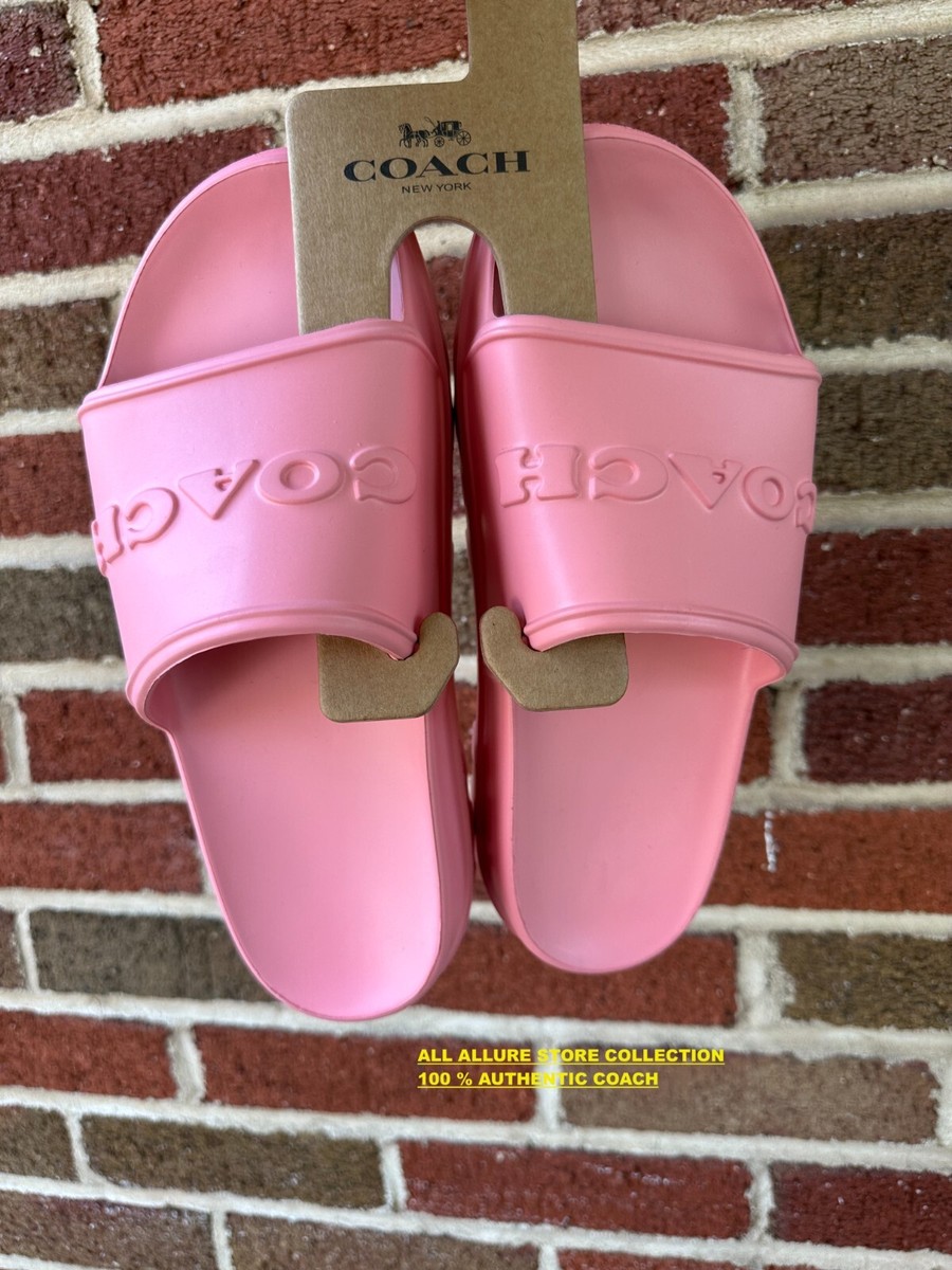 COACH Jesse Molded Slide Sandal size women's Bubblegum