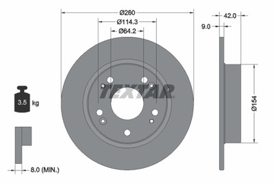 BREMSSCHEIBE HONDA T. CIVIC 06-