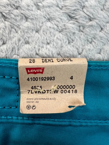 Levis Women Demi Curve Jeans Sz 28 30x30 Straight Leg Classic Rise Stretch Denim - Picture 12 of 16