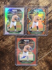 Kenya Huggins 2022 Prizm Draft LotX3 TIGER STRIPE /99 RED PRIZM AUTO /50, & Holo