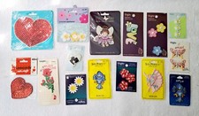 LOT of 25 Vintage Iron On/Sew On Applique Butterfly Birds Hearts Flowers Angels