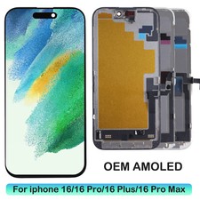 OEM OLED For iPhone 16/ 16 Pro/ 16 Plus/ 16 Pro Max/16e LCD Display Touch Screen