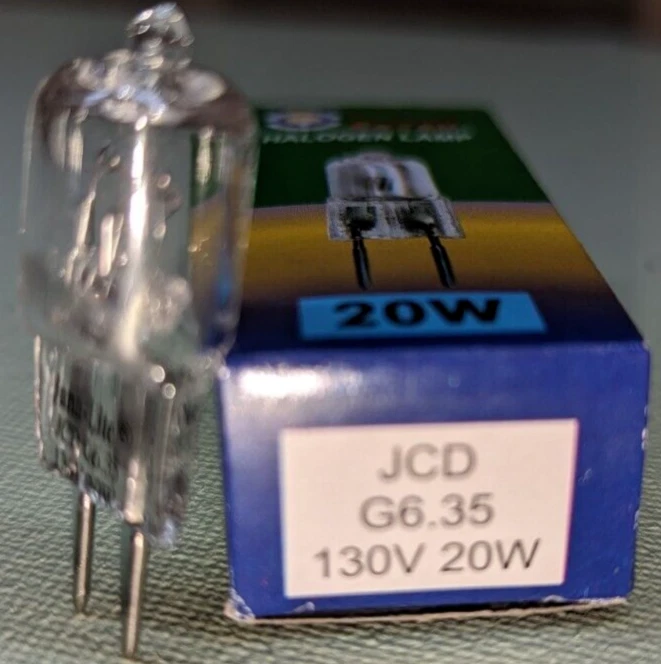 5-pack JCD20-G6.35 T3 20W  130V Line Voltage Lighting Bulb - Image 2 of 4