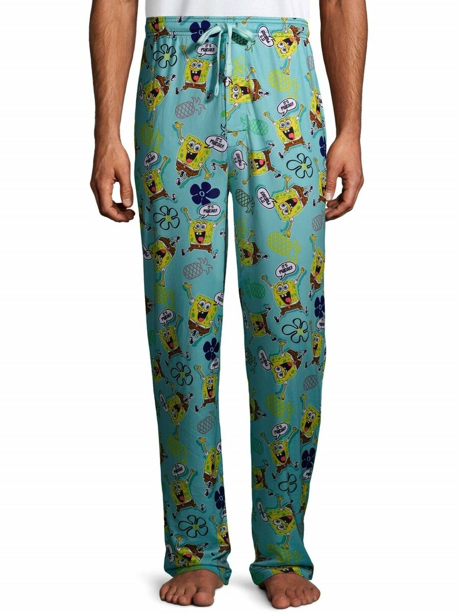 SpongeBob SquarePants Pajamas Pants Mens Size Small, Medium SpongeBob SquarePants Pajamas Pants Mens Size Small, Medium