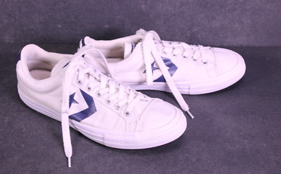 Converse Sneaker Chucks Star Player EV OX Gr. 37,5 weiß blau Nylonstoff BC1215