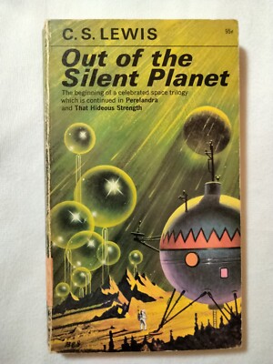Out of the Silent Planet CS Lewis Paperback Sci Fi 2nd Printing 1966