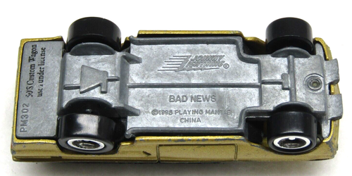Johnny Lightning Chevy Custom Wagon 1959 Vtg Gold Bad News Playing Mantis 1996 - Picture 5 of 5