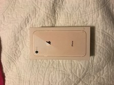 iphone box from iPhone 8. Pink with cleaning cloth still in packaging.