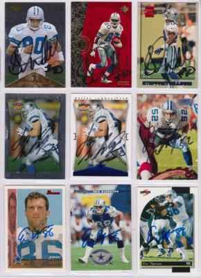 SIGNED ERIC BJORNSON 1996 PINNACLE FOOTBALL CARD AUTOGRAPHED COWBOYS 