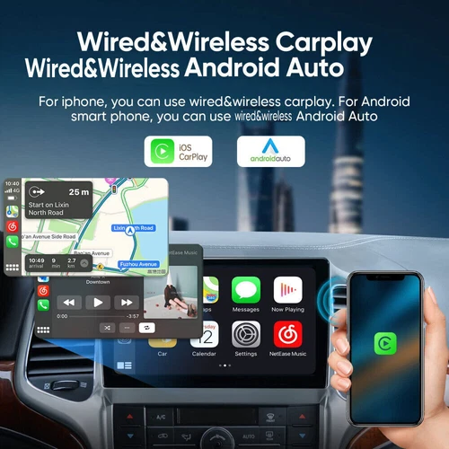 Radio estéreo para auto Android 12 para Jeep Grand Cherokee 2011-2013 GPS Apple Carplay - Imagen 7 de 18