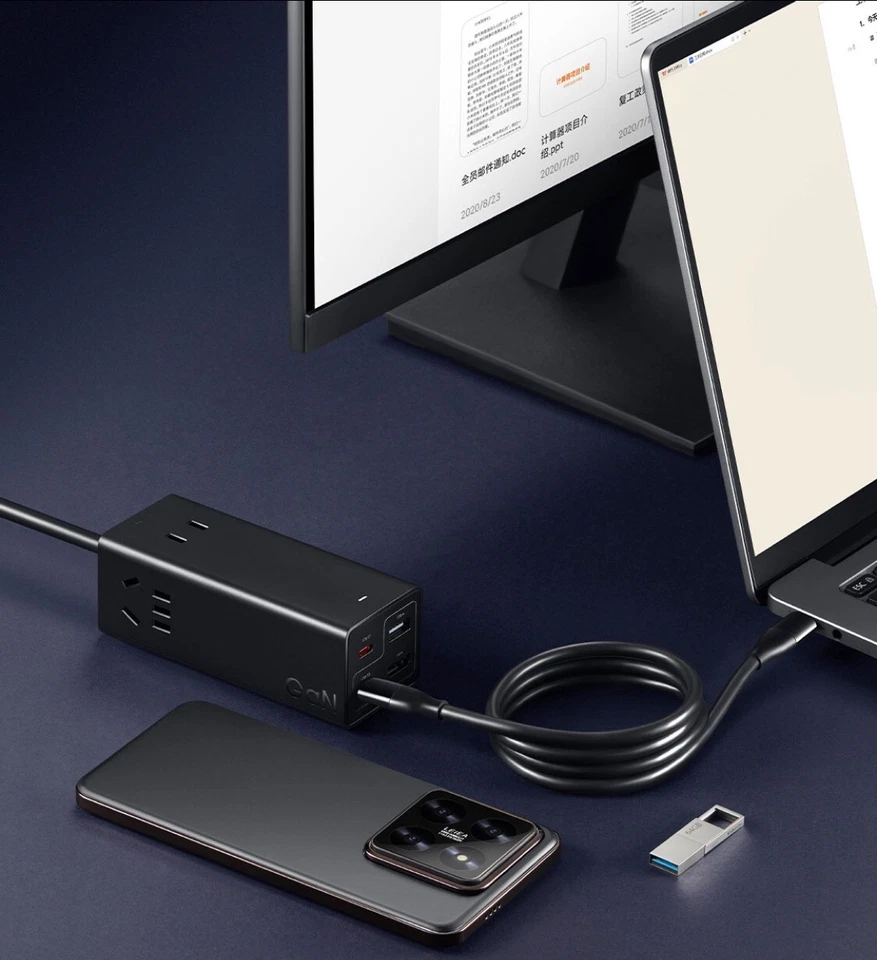 Xiaomi 67W Desktop Fast Charging Socket Pro USB-A USB-C AC 2500W MAX Power Strip - Image 4 of 4