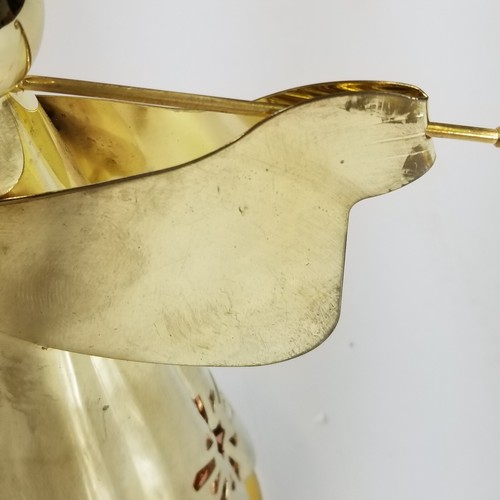 Vtg Home For The Holidays Brass & Copper Angel Plays O Holy Night - Picture 13 of 22