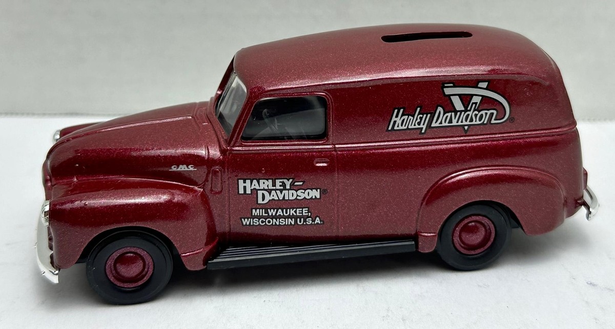 Harley Davidson 1951 GMC Panel Delivery Van Dime Bank 1:43 Scale