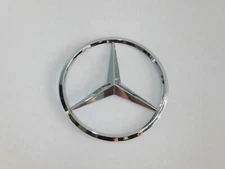 90mm Chrome Star Rear Trunk Emblem Logo Badge Decal Sticker for Mercede s Benz