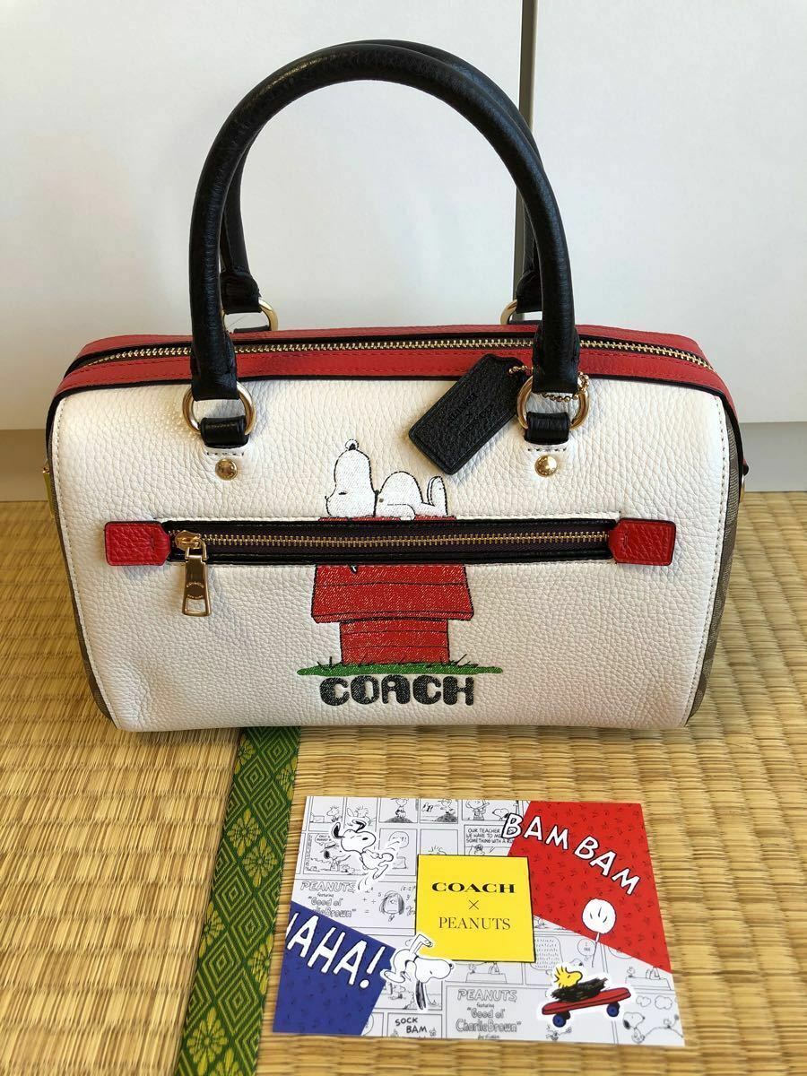 Coach x Peanuts Snoopy Handbag Shoulder Bag 2021 Collaboration Limited New