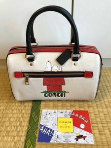 snoopy coach tote