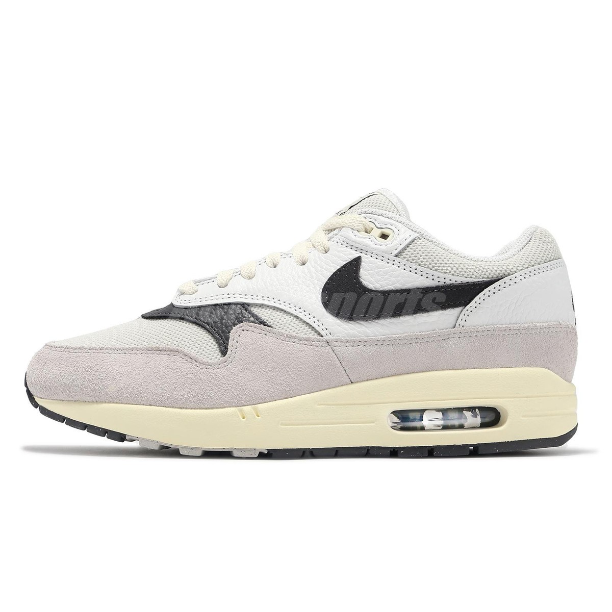 Nike Air Max 1 Light Bone Iron Grey Men LfieStyle Casual Nike Air Max 1 Light Bone Iron Grey Men LfieStyle Casual