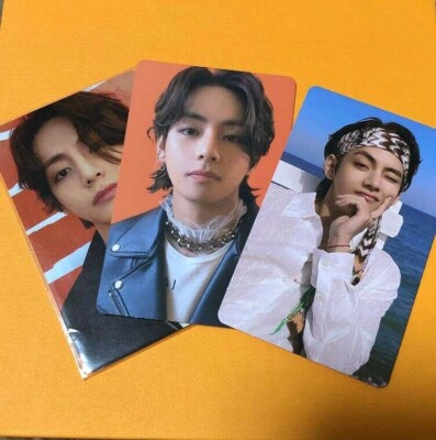 BTS V Butter Official Photo card Cream Peaches Fan club Selfie