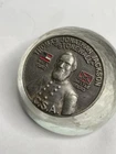 Pewter Medallion Stonewall Jackson Confederate Memorabilia Paperweight