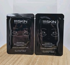 2 x NEW 111Skin Celestial Black Diamond Eye Mask 0.2oz / 6ml Each Anti-aging