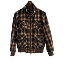 Auth The DUFFER of ST.GEORGE - Brown Black Multi Men's Lightweight Jacket